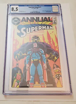 Buy Superman Annual #11 CGC 8.5 VF+ Alan Moore 1st Black Mercy Mongul 1985 DC Comics • 78.87£