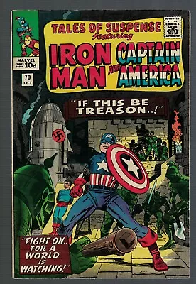 Buy Marvel Comics Tales Of Suspense 70 FN+ 6.5 Captain America Avengers 1965 • 45.99£