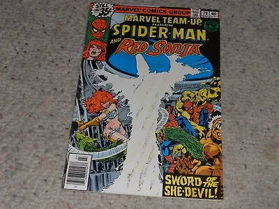 Buy 1979 Marvel Team Up #79 Comic Book Spider-Man Red Sonja - SHE DEVIL!!! • 10.46£