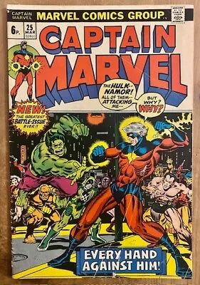 Buy Captain Marvel #25 (1973) Thanos • 25£