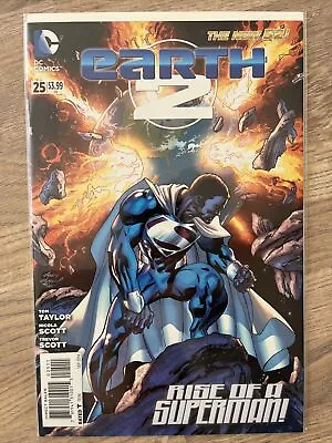 Buy DC Comics Earth 2 #25 Rise Of Superman 1st Cover App Of Val-Zod Key • 24.99£