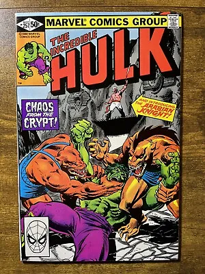 Buy The Incredible Hulk 257 High Grade Scarce Direct Edition Sal Bucema Cover 1983 • 7.85£