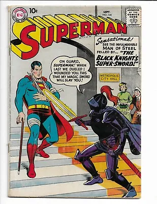 Buy Superman 124 - G/vg 3.0 - Black Knight - Lois Lane - Jimmy Olsen (1958) • 52.71£