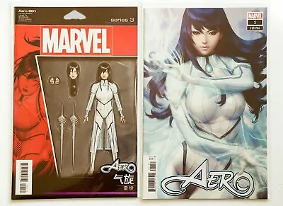 Buy Aero #1B & 1E Variant Cover Comics (2019 Marvel) John Tyler Christopher, Artgerm • 11.23£