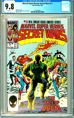 Buy MARVEL SUPER-HEROES SECRET WARS 11 CGC 9.8 WP NEW NonCirculated Case MARVEL 1984 • 127.72£