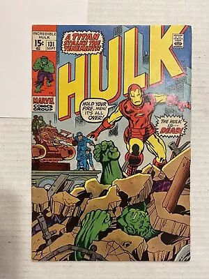Buy Incredible Hulk #131 Trimpe 1st Jim Wilson Iron Man Cover/Story T-Bolt Ross • 39.26£