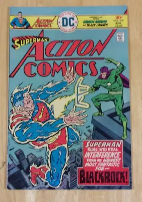 Buy Action Comics #458 1976 Glossy Sharp Vf Minus Whirlicane Green Arrow Backup • 10.64£