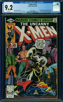Buy Xmen 132 Cgc 9.2 White Pages Hellfire Club - One Of Best Storylines Ever • 79.15£