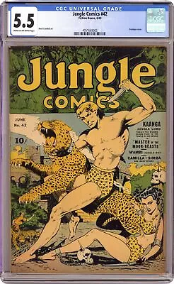 Buy Jungle Comics #42 CGC 5.5 1943 4051669003 • 233.23£