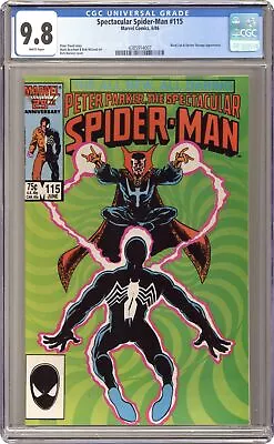 Buy Spectacular Spider-Man Peter Parker #115 CGC 9.8 1986 4385914007 • 130.45£