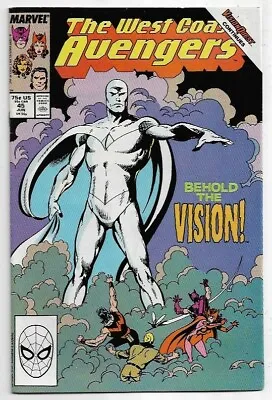 Buy The West Coast Avengers #45 First Appearance White Vision FN (1989) Marvel • 35£