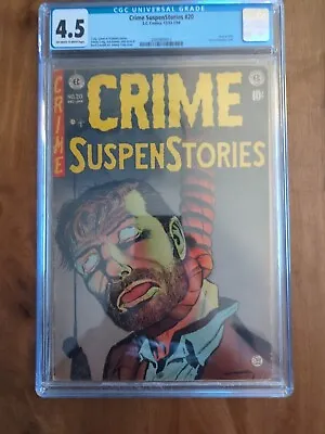Buy Crime Suspenstories #20 (Classic Hanging Cover) CGC 4.5 • 1,800£