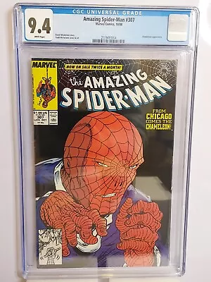 Buy Amazing Spider-Man #307 CGC 9.4 Todd McFarlane Cover &Art CHAMELEON App! WH Page • 43.97£