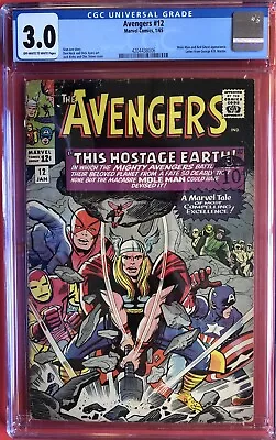 Buy Avengers #12 (1965) CGC 3.0 Mole Man & Red Ghost Appearance • 110£