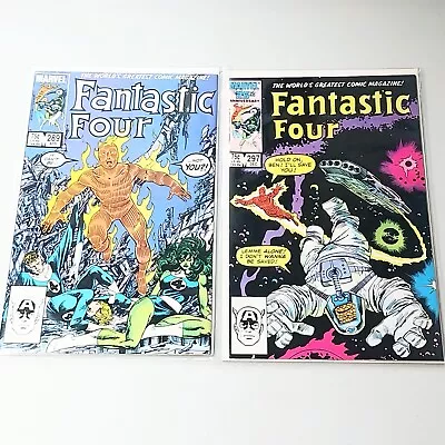 Buy Fantastic Four #289 & #297 Comic Books Bundle 1986 Marvel Comics #BB12 • 7.92£