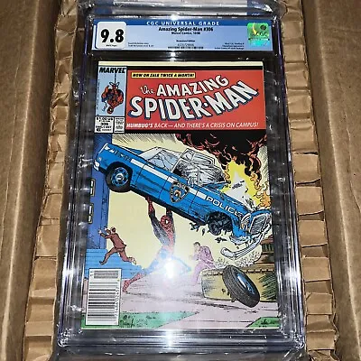Buy AMAZING SPIDER-MAN #306 CGC 9.8 - 1988-MARVEL Newsstand • 731.02£