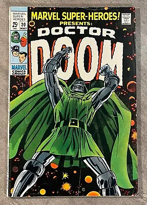 Buy Marvel Super-heroes #20-may 1969-key-first Solo Doctor Doom!-classic! G/vg • 111.21£