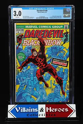 Buy Daredevil #100 ~ CGC 3.0 ~ Black Widow ~ 1st Angar The Screamer ~ Marvel (1973) • 23.71£