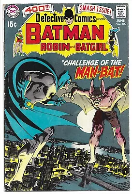 Buy Detective Comics #400 Vg/fn 5.0 First Appearance Man-bat! Bronze Dc! Neal Adams! • 319.80£