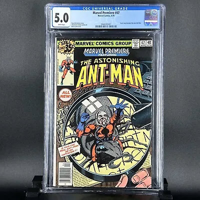Buy MARVEL PREMIERE #47 CGC 5.0 - 1st App Scott Lang As Ant-Man KEY! (1979) 35¢ • 102.61£