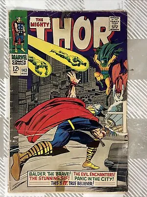 Buy Vintage Mighty Thor # 143 Marvel The Evil Enchanters • 8.01£