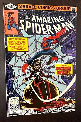 Buy AMAZING SPIDER MAN #210 (Marvel Comics 1980) -- 1st Appearance MADAME WEB -- NM- • 71.15£