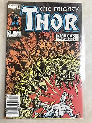 Buy Vintage Marvel Comics Thor 344 1st Malekith Appearance Walt Simonson Art 1984 • 19.99£