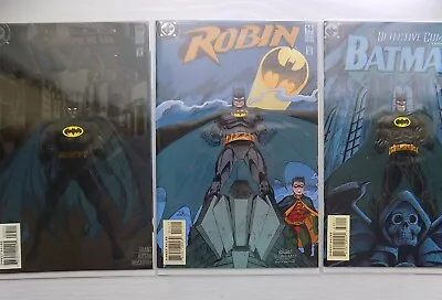 Buy Batman - 3 X 90s Embossed - Detective Comics 682 - Shadow Of Bat 35 - Robin 14 • 13£