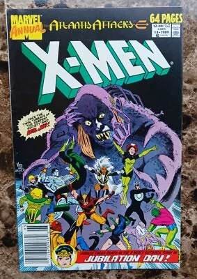 Buy X-Men Annual #13 VF KEY! 1st Cover, 2nd App Of Jubilee! (1989 MARVEL) Newsstand  • 5.59£