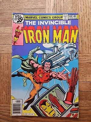 Buy The Invincible Iron Man #118 Marvel Comics January 1978 Jim Rhodes War Machine • 24.12£