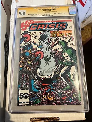 Buy Crisis On Infinite Earths #10 CGC 9.8, SS Signed By George Perez + Marv Wolfman! • 281.07£