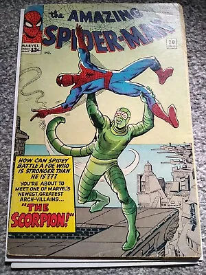 Buy Amazing Spider-man #20 - 1st Scorpion 1965 - Unrestored - MCU Marvel Comic 🔥🔑 • 349.99£