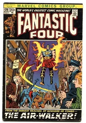 Buy Fantastic Four #120 1972- The Air Walker-black Cover-comic Book • 41.67£