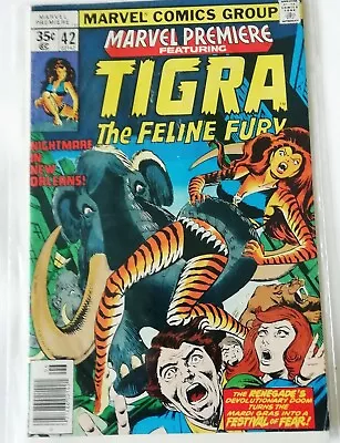 Buy Marvel Premiere #42 Featuring Tigra The Feline Fury June 1978 Marvel Comics • 5.99£
