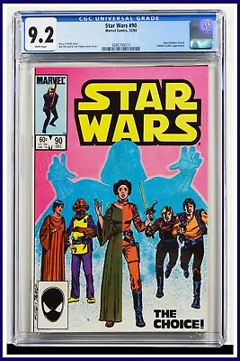 Buy Star Wars #90 CGC Graded 9.2 Marvel December 1984 White Pages Comic Book. • 90.26£