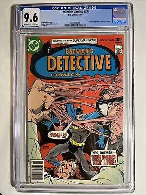 Buy Detective Comics #471 CGC 9.6 1977 1st Modern Appearance Hugo Strange  • 279.79£
