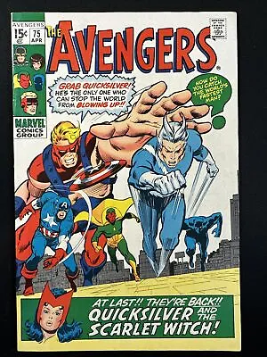 Buy The Avengers #75 Vintage Marvel Comics Silver Age 1970 1st Print Fine/VF *A2 • 31.62£