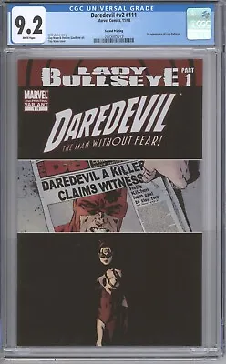 Buy Daredevil #111 First Lady Bullseye Marvel Key CGC 9.2 2nd Print • 62.43£
