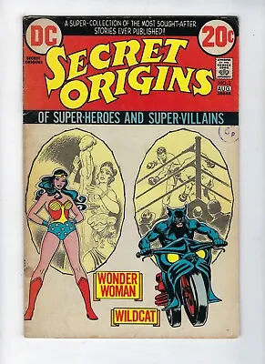 Buy Secret Origins # 3 DC Comics Wonder Woman & Wildcat Aug 1973 VG • 4.95£