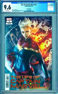 Buy The Life Of Captain Marvel #1 CGC 9.6 Artgerm Variant Cover • 34.53£