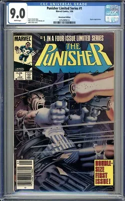 Buy THE PUNISHER LIMITED SERIES #1 - Newsstand Edition CGC 9.0 Mike Zeck Marvel 1986 • 87.47£