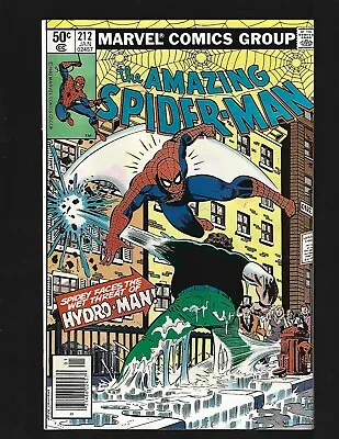 Buy Amazing Spider-Man #212 (News) VF- Romita 1st & Origin Hydro-Man Debbie Whitman • 30.81£