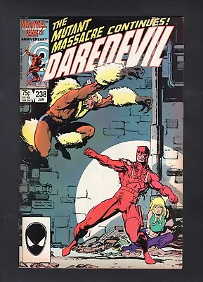 Buy Daredevil #238 Vol. 1 Mutant Massacre Epilogue Direct Marvel Comics '87 VG+ • 4.80£