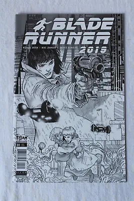 Buy Blade Runner 2019 #1 ArtGerm 2nd Print Sketch B&W Variant Titan Comics 2000 NEW • 15.93£