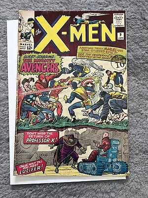 Buy The X-Men #9 (1965) - 1st Lucifer - 1st Avengers Crossover - Cents Copy • 150£