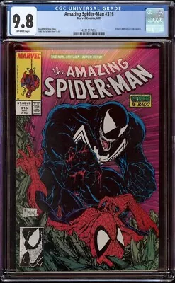 Buy Amazing Spider-Man # 316 CGC 9.8 Off-White (Marvel 1989) Classic 1st Venom Cover • 558.97£