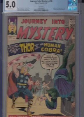 Buy Journey Into Mystery Thor 98 - 1963 - 1st Cobra - CGC 5.0 • 274.99£