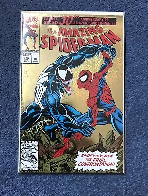 Buy AMAZING SPIDER-MAN #375  30th ANNIVERSARY GOLD FOIL COVER  NM/M • 34.79£