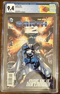 Buy Earth 2 25 CGC 9.4 DC Comics Val-Zod Cover 2014 • 78.97£