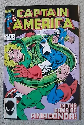 Buy Captain America #310 VF+ Marvel 1985 1st App Serpent Society + Diamondback MCU • 25£